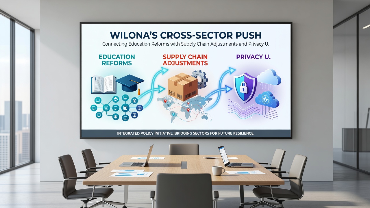 Supply chain and privacy integration diagram in educational contexts